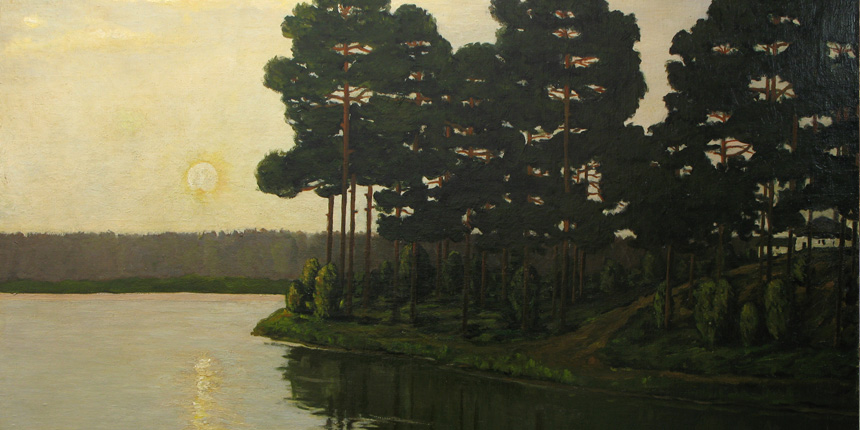 Arbeitsbereich Gemälde - Restaurierung Landschaft